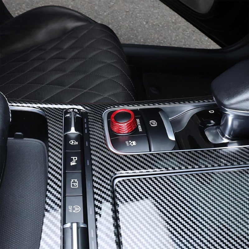 Amzcar Premium Aluminum Alloy Drive Mode Knob Cover Compatible with Kia Stinger 2018-2023 Accessories, Scratch-Proof, Weighted Feel (Red) - Image 5